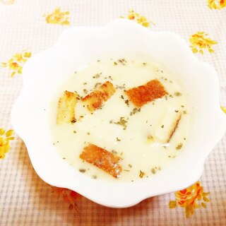 玉葱とコーンクリームの豆乳スープ